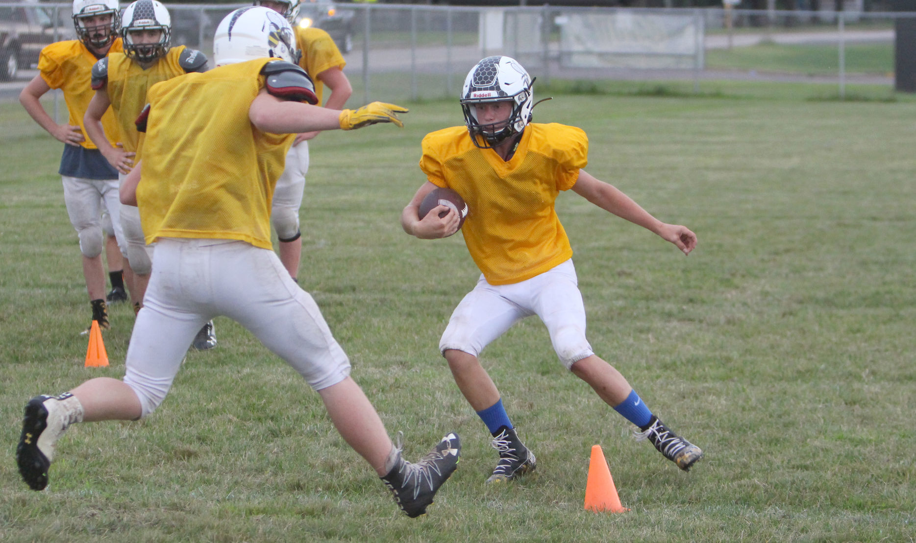 Cadott football practice 8-13-19